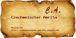 Czechmeiszter Amrita névjegykártya